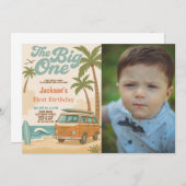 Editable The Big One 1st Birthday Invitation (Devant / Derrière)