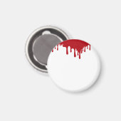 Editable Tomato Red Drip Magnet – Minimalist Style Magneet (Voorkant / Achterkant)