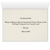 Editable Twee Eagles op Teken Dank u Kaart (Binnen Horizontaal (Onder))