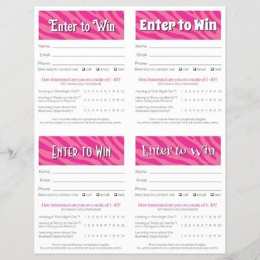 Editable Vendor Drawing Forms | Instant Download Flyer (Voorkant)