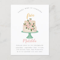 editable verjaardagstaart uitnodiging