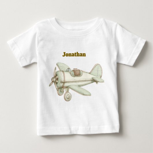 Editable Vintage Neutral Baby T-Shirt (Devant)