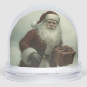 Editable Vintage Santa With A Present (Avant)