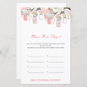 Editable Waar waren ze Vrijgezellenfeest Game (Voorkant / Achterkant)