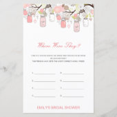 Editable Waar waren ze Vrijgezellenfeest Game (Voorkant)