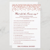 Editable Wat de Groom zei (Voorkant / Achterkant)