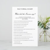 Editable Wat de Groom zei (Staand voorkant)