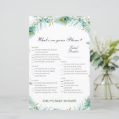 Editable Wat op uw Spel van het Baby shower van de (Staand voorkant)