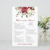 Editable Wat op uw Spel van het Baby shower van de (Staand voorkant)