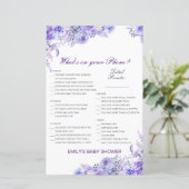 Editable Wat op uw Spel van het Baby shower van de (Staand voorkant)