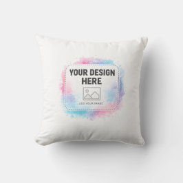 Editable Watercolor Design Template – Your Design Kussen