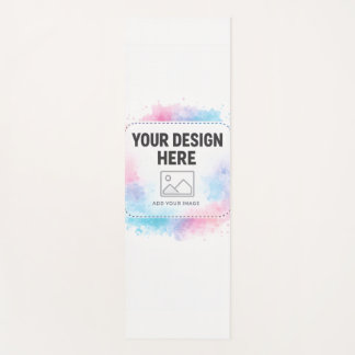 Editable Watercolor Design Template – Your Design Yogamat