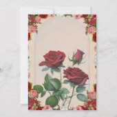 Editable Wedding Invitation – Red Floral Design (Dos)