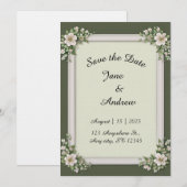 Editable wedding kaart (Voorkant / Achterkant)