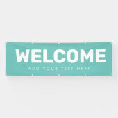 Editable Welcome Banner Poster Vinyl Announance (Horizontaal)