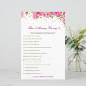 Editable What is Mammiewerend Baby shower Game (Staand voorkant)