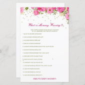 Editable What is Mammiewerend Baby shower Game (Voorkant / Achterkant)