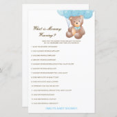 Editable What is Mammiewerend Baby shower Game (Voorkant / Achterkant)