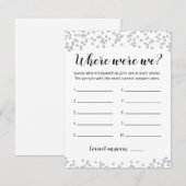 Editable Where Are We Fête des mariées carte de je (Devant / Derrière)