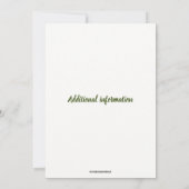 Editable Whimsical Forest Flowers  Kaart (Achterkant)