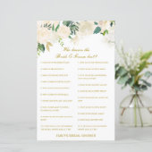 Editable Who kent Bride en Groom Beste Kaart (Staand voorkant)