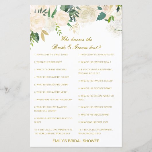 Editable Who kent Bride en Groom Beste Kaart (Voorkant)