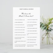 Editable Who kent Bride en Groom Beste Kaart (Staand voorkant)