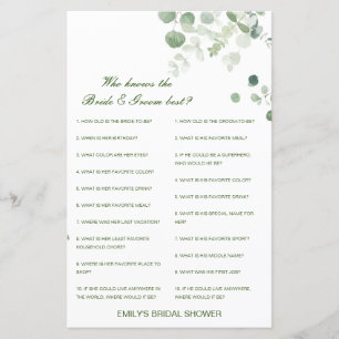 Editable Who kent Bride en Groom Beste Kaart