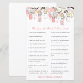 Editable Who kent Bride en Groom Beste Kaart (Voorkant / Achterkant)