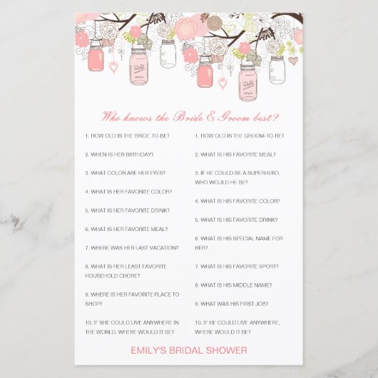 Editable Who kent Bride en Groom Beste Kaart (Voorkant)