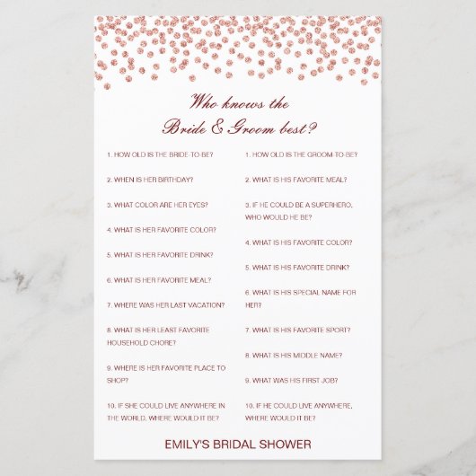 Editable Who kent Bride en Groom Beste Kaart (Voorkant)