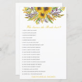 Editable Who kent het Bride Beste Spel van het Vri (Voorkant / Achterkant)