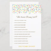 Editable Who kent het mama Beste Baby shower Game (Voorkant / Achterkant)