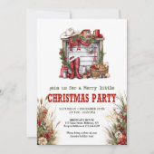 Editable Wild West Holiday Party Invitation (Devant)