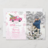Editable Winter Wonderland Photo Invitation (Devant)