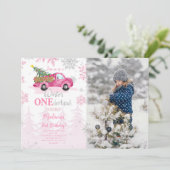 Editable Winter Wonderland Photo Invitation (Debout devant)
