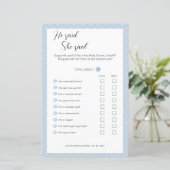 Editable zei dat ze een weduwingshower zei, (Staand voorkant)