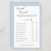 Editable zei dat ze een weduwingshower zei, (Voorkant / Achterkant)