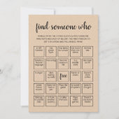 Editer Trouver Quelqu'Un Qui Joue Carte De Jeu De  (Devant)