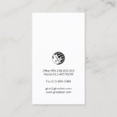 Éditeur de film Vidéo Monogramme Carte de visite (Dos)