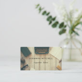 Éditeur de rédacteur Cartes de visite de journal (Debout devant)