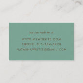 Éditeur de rédacteur Cartes de visite de journal (Dos)