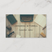 Éditeur de rédacteur Cartes de visite de journal (Devant)