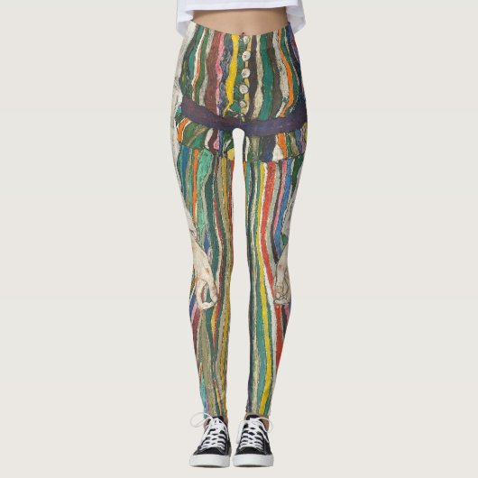 Edith Schiele van Egon Schiele Leggings (Voorkant)