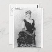 Edith Wharton "Spreading Light"-citaatkortingen en Briefkaart (Voorkant / Achterkant)