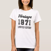  editie 1971 Limited, Birthday T-shirt (Voorkant)