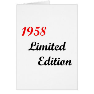 Édition 1958 limitée