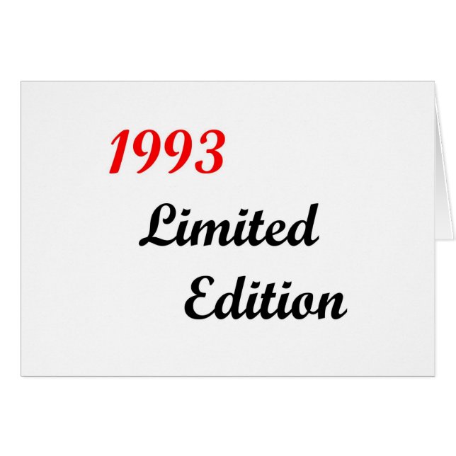 Édition 1993 limitée (Devant horizontal)