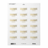 Édition Faux Foil 2 | Étiquette de discours de rem (Feuille entière)