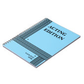 Édition intérimaire Jouer Script Carnet stylisé (Côté gauche)